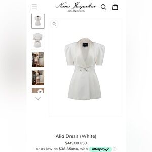 Nana Jacqueline Alia Dress Ivory Large